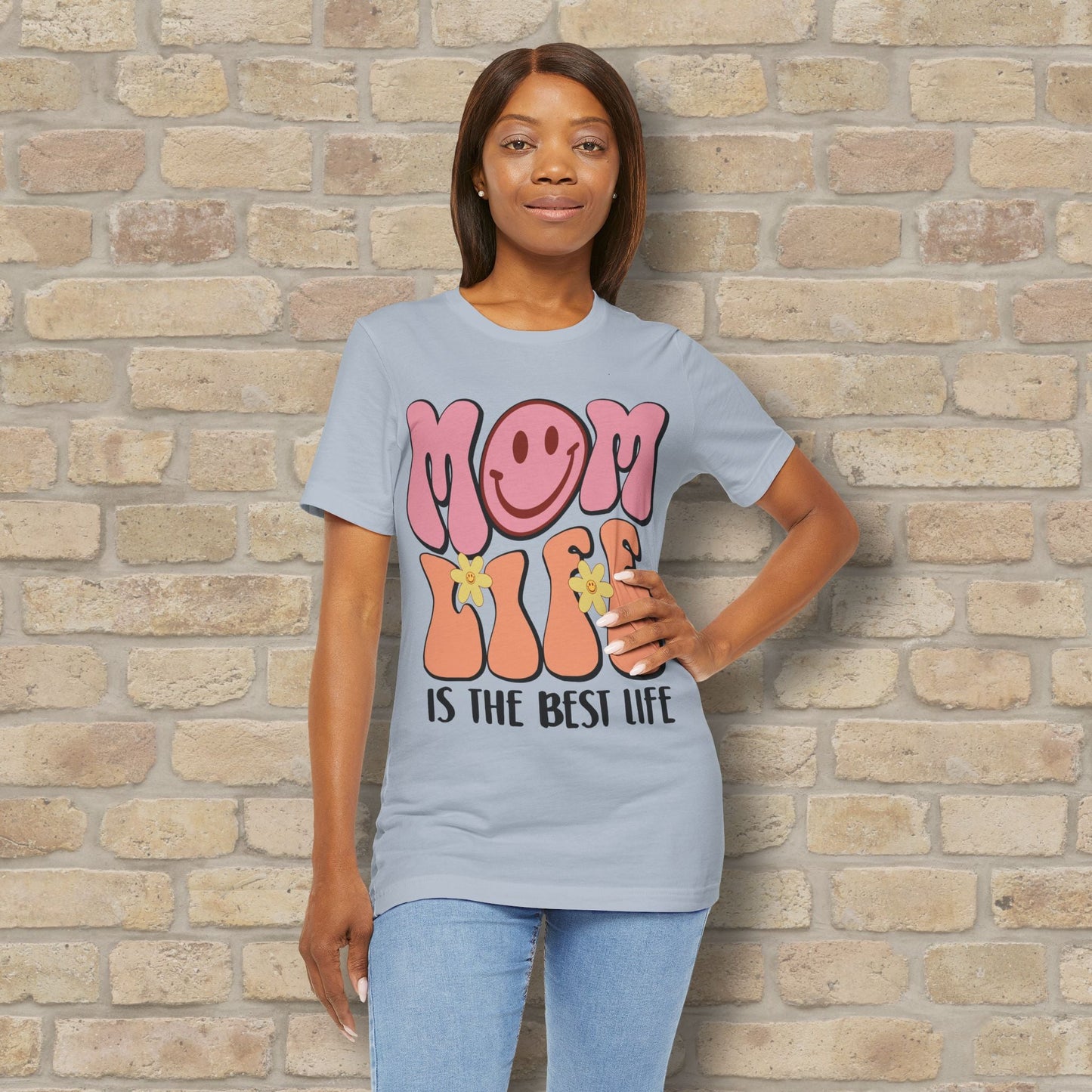 Mostly Text T-Shirts Retro Mom Life Tee - Vibrant Styles
