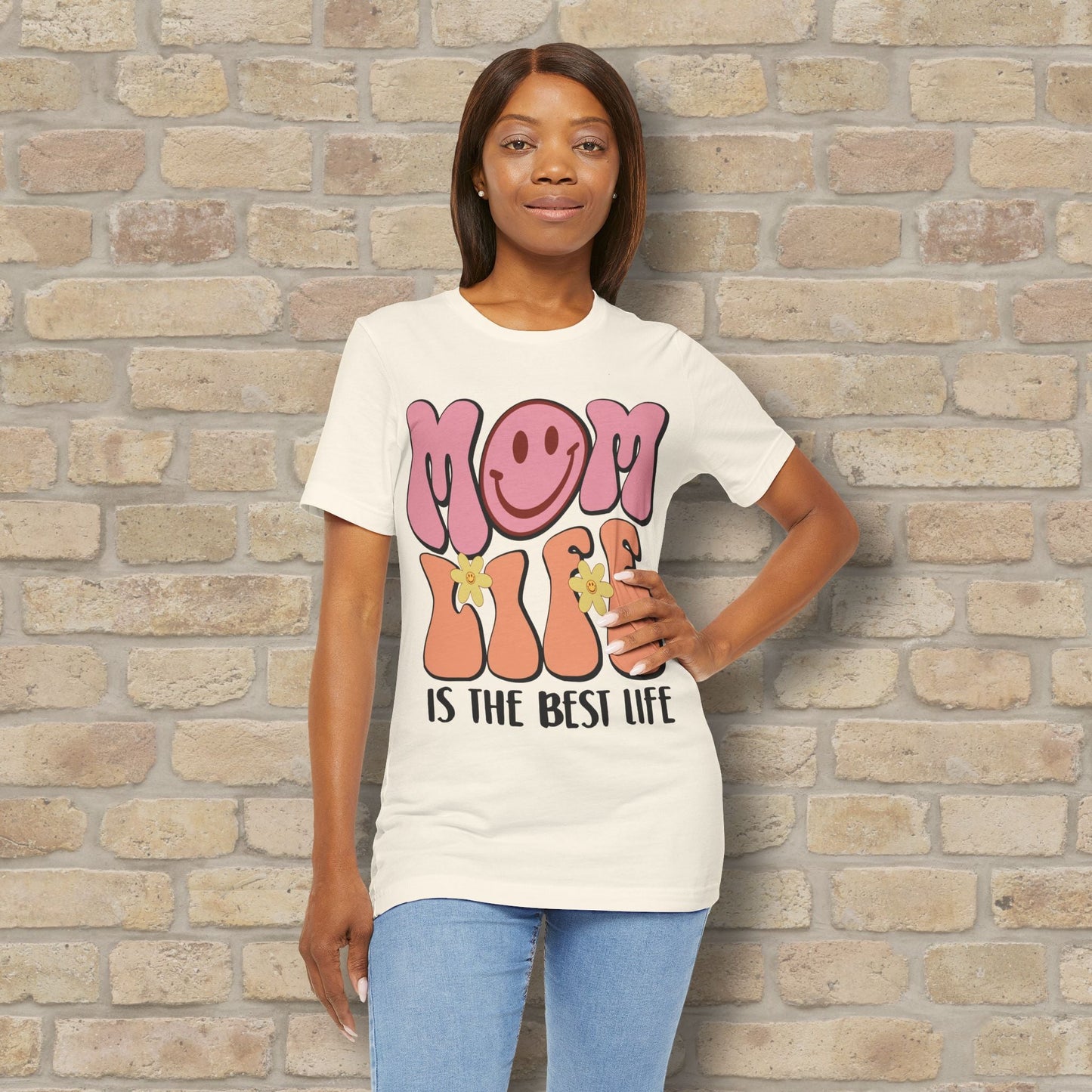 Mostly Text T-Shirts Retro Mom Life Tee - Vibrant Styles