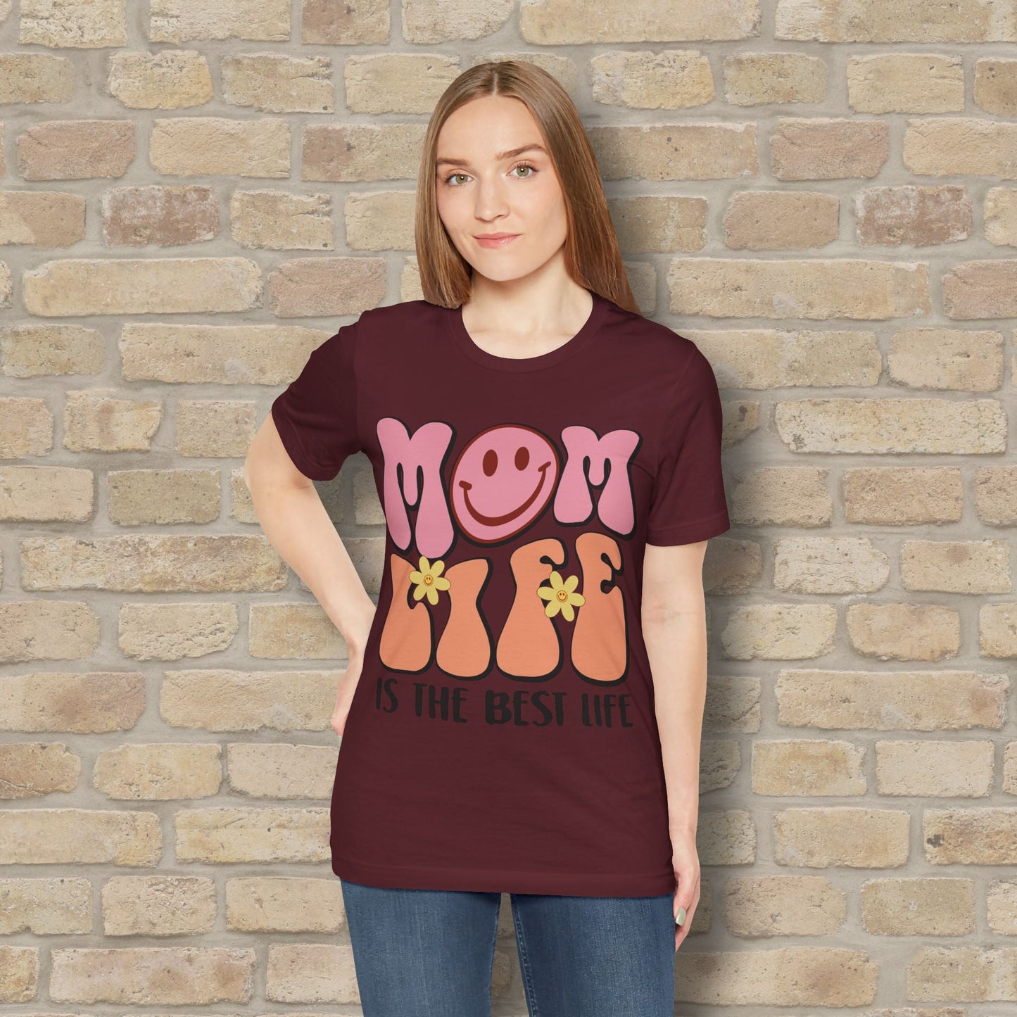 Mostly Text T-Shirts Retro Mom Life Tee - Vibrant Styles