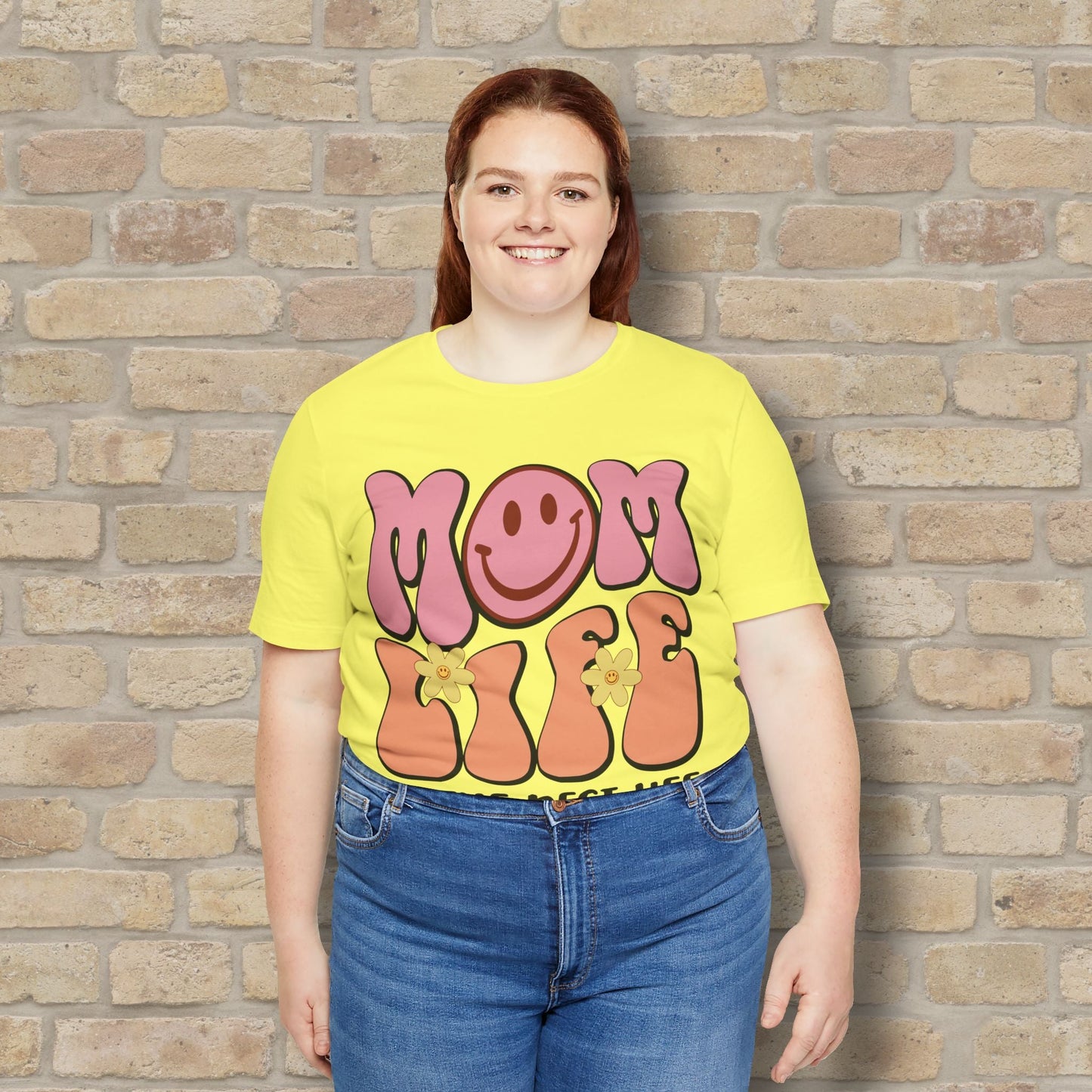 Mostly Text T-Shirts Retro Mom Life Tee - Vibrant Styles
