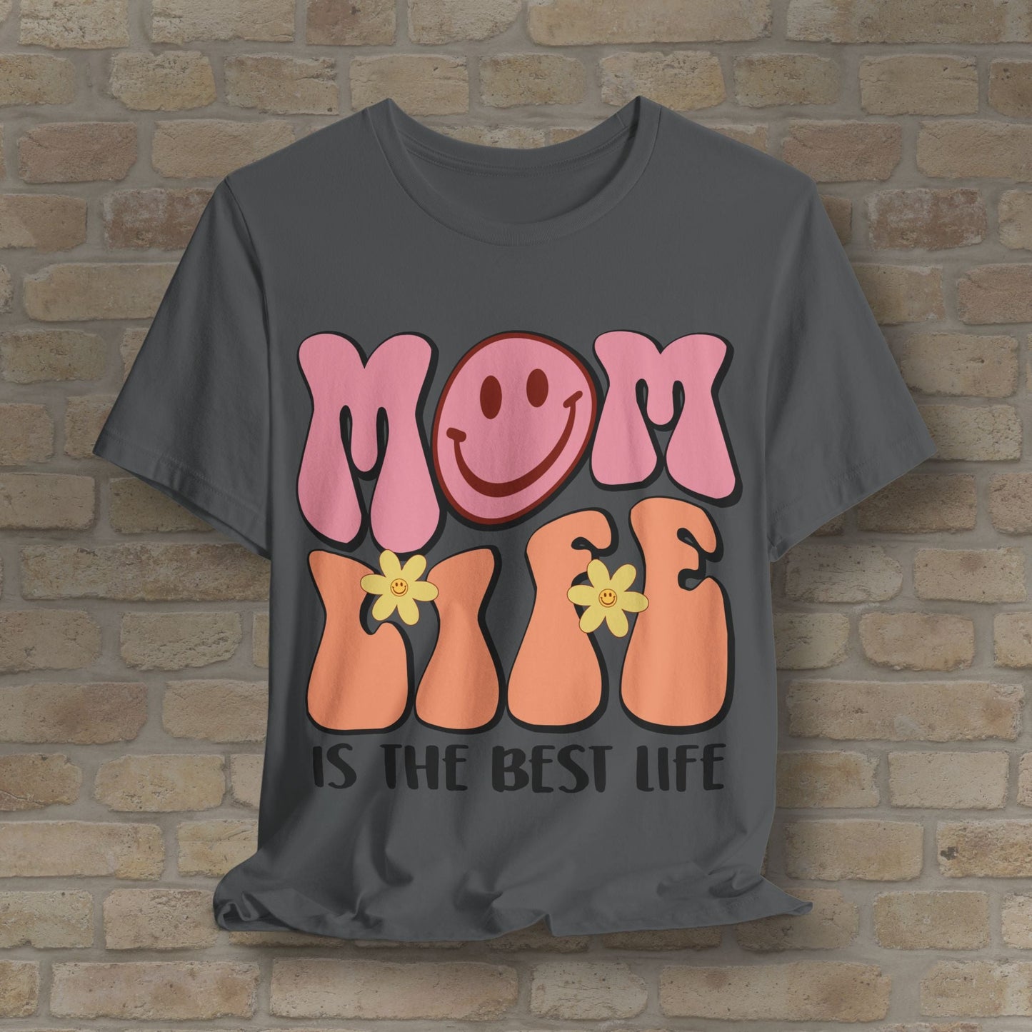 Mostly Text T-Shirts Retro Mom Life Tee - Vibrant Styles