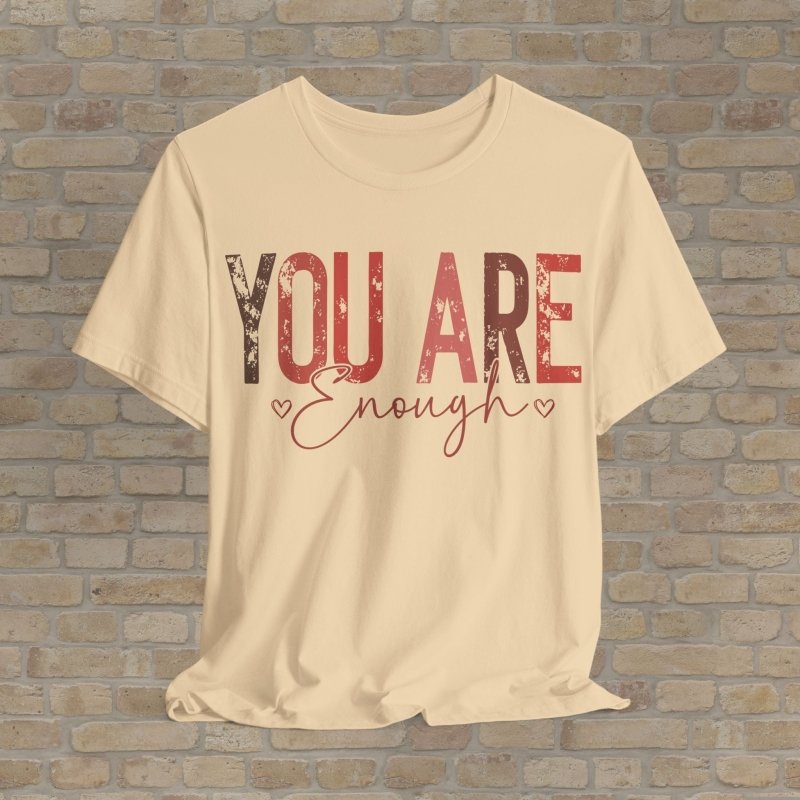 Mostly Text T-Shirts Self - Worth Reminder Tee - Vibrant Styles