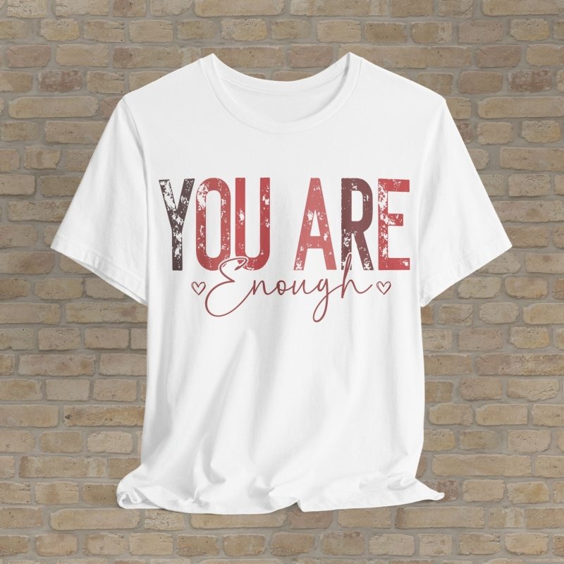 Mostly Text T-Shirts Self - Worth Reminder Tee - Vibrant Styles