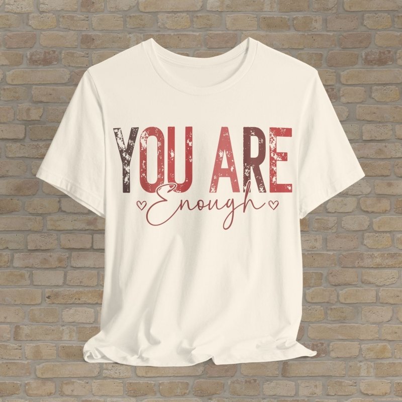 Mostly Text T-Shirts Self - Worth Reminder Tee - Vibrant Styles