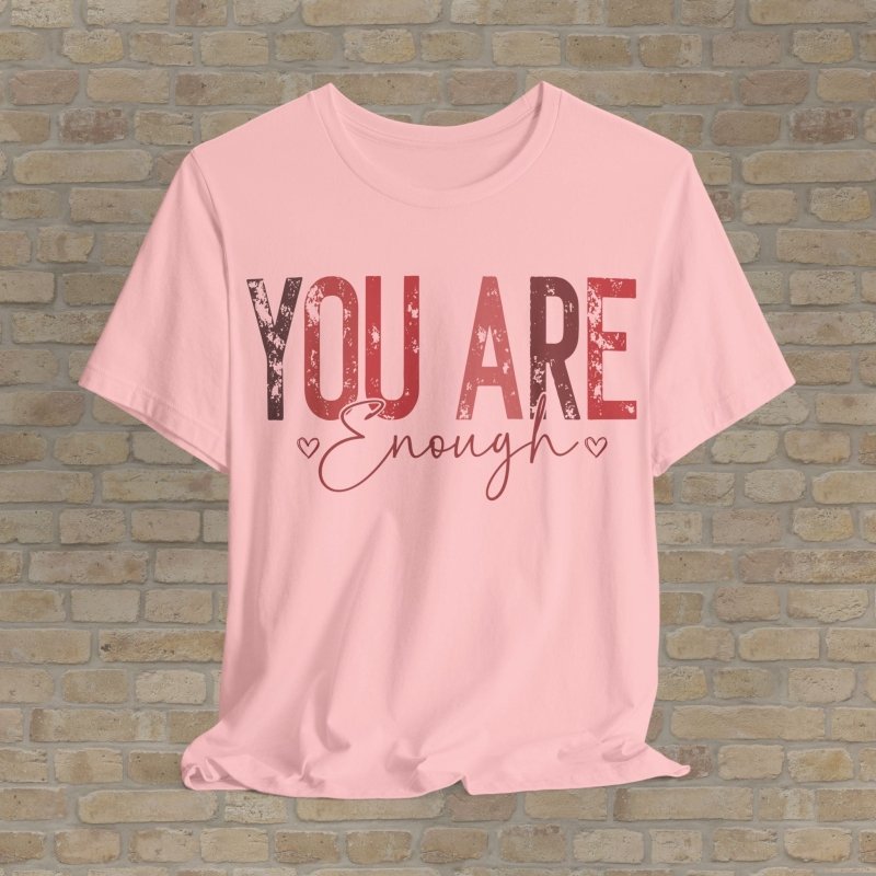 Mostly Text T-Shirts Self - Worth Reminder Tee - Vibrant Styles