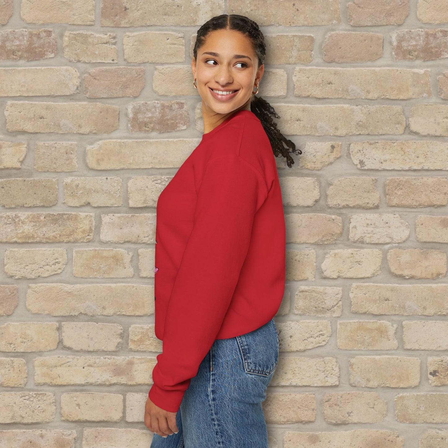 Graphic & Text She Is Mom Attributes & Bouquet Sweatshirt - Vibrant Styles