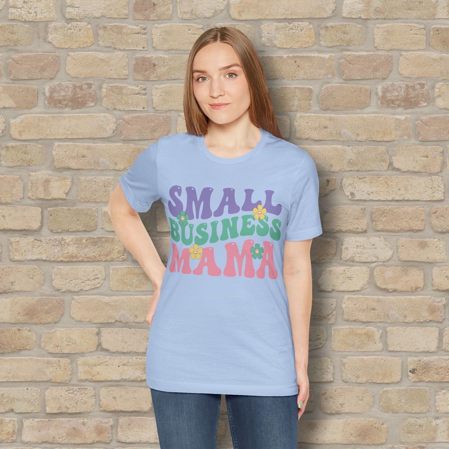 Mostly Text T-Shirts Small Business Mama Tee - Vibrant Styles