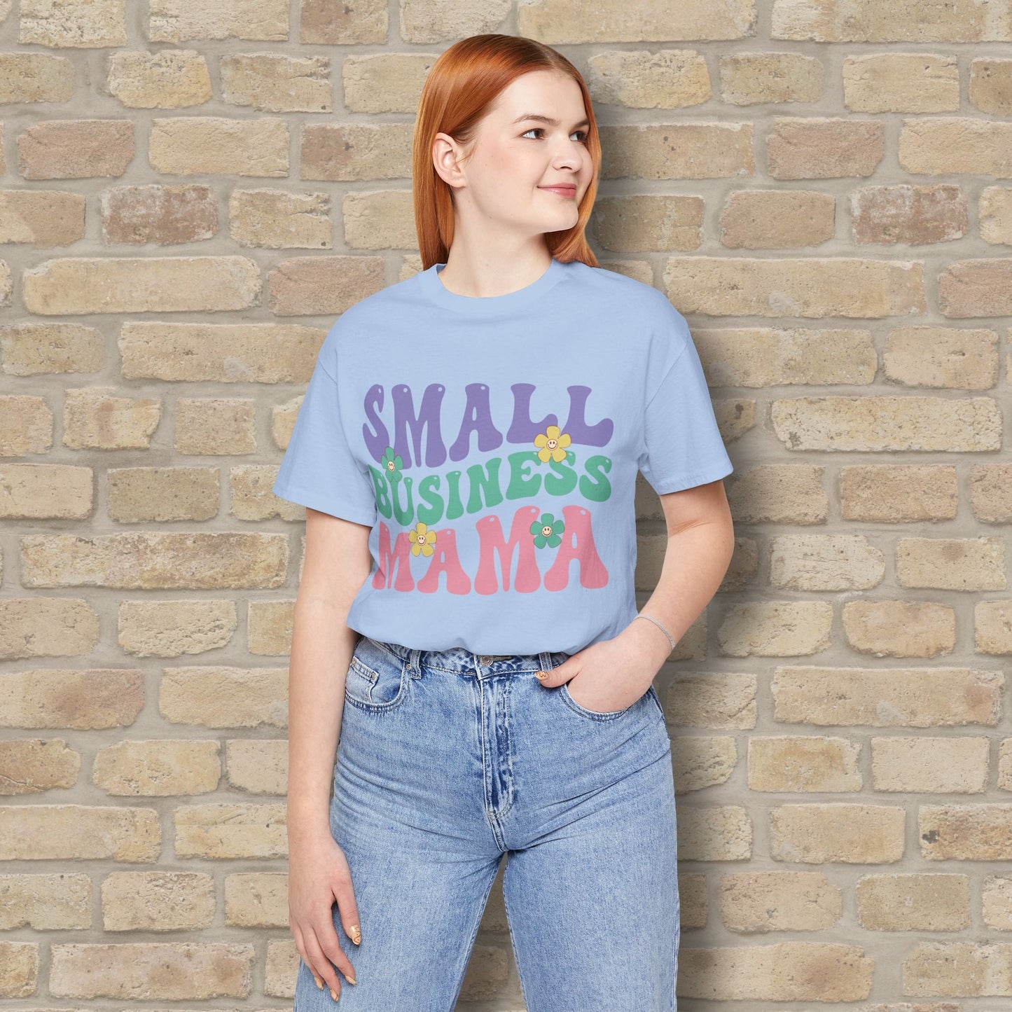 Mostly Text T-Shirts Small Business Mama Tee - Vibrant Styles