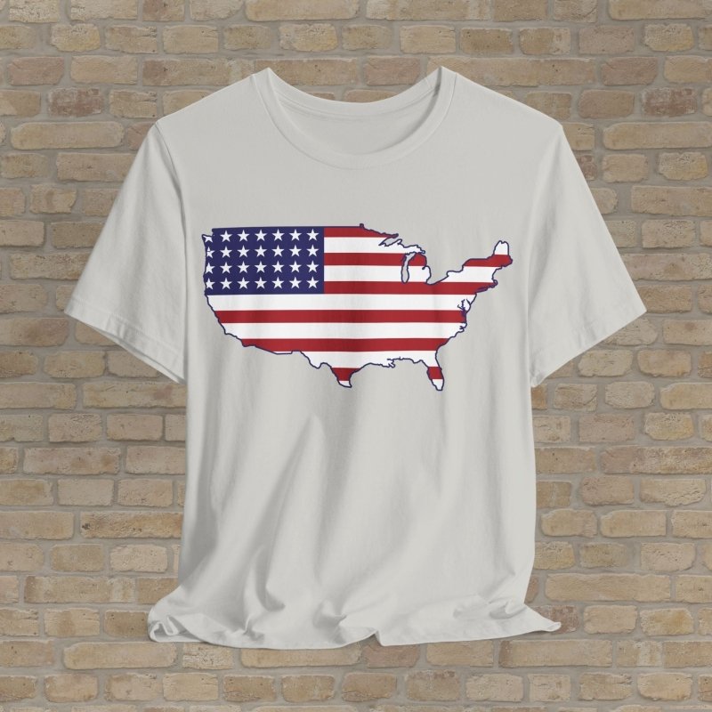 Graphic Only T-Shirt Stars & Stripes Map Tee - Vibrant Styles