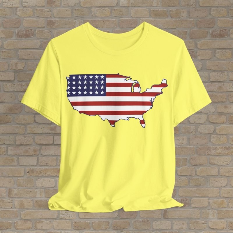 Graphic Only T-Shirt Stars & Stripes Map Tee - Vibrant Styles