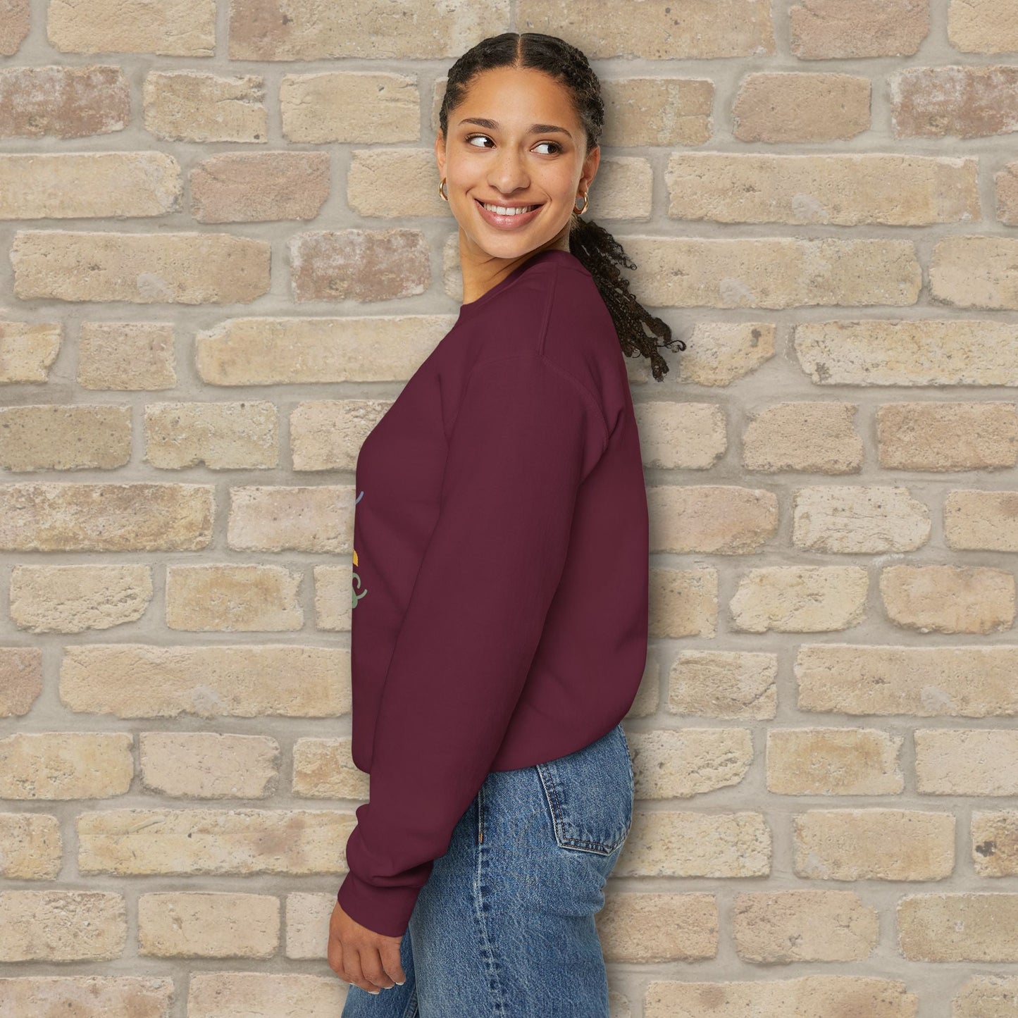 Mostly Text Summer's Wave Goodbye Sweatshirt - Vibrant Styles