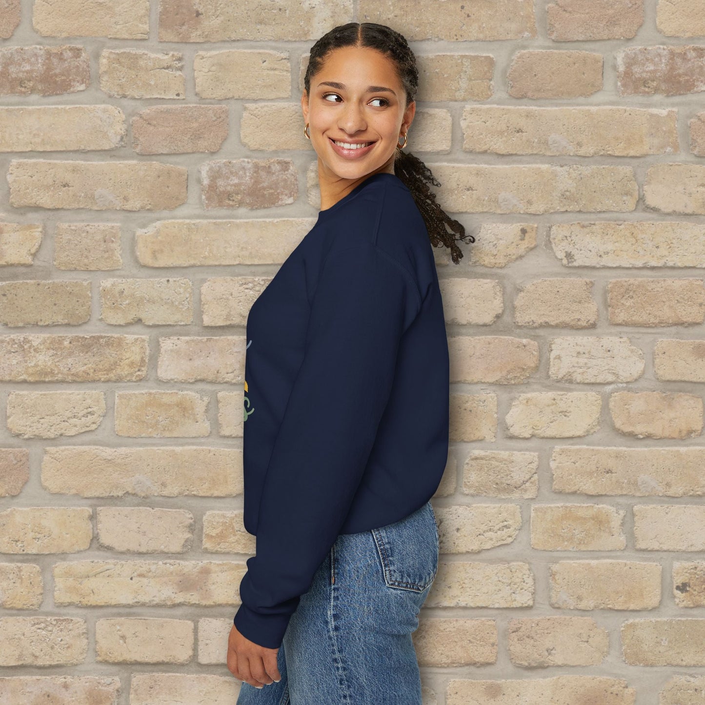 Mostly Text Summer's Wave Goodbye Sweatshirt - Vibrant Styles