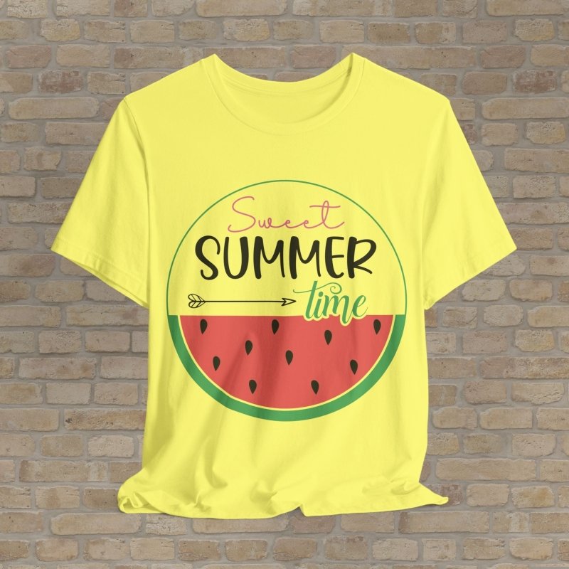Mostly Text T-Shirts Sweet Summer Time Tee - Vibrant Styles