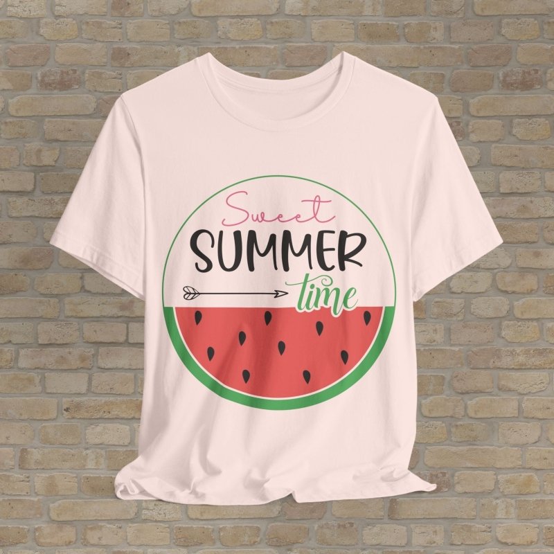 Mostly Text T-Shirts Sweet Summer Time Tee - Vibrant Styles