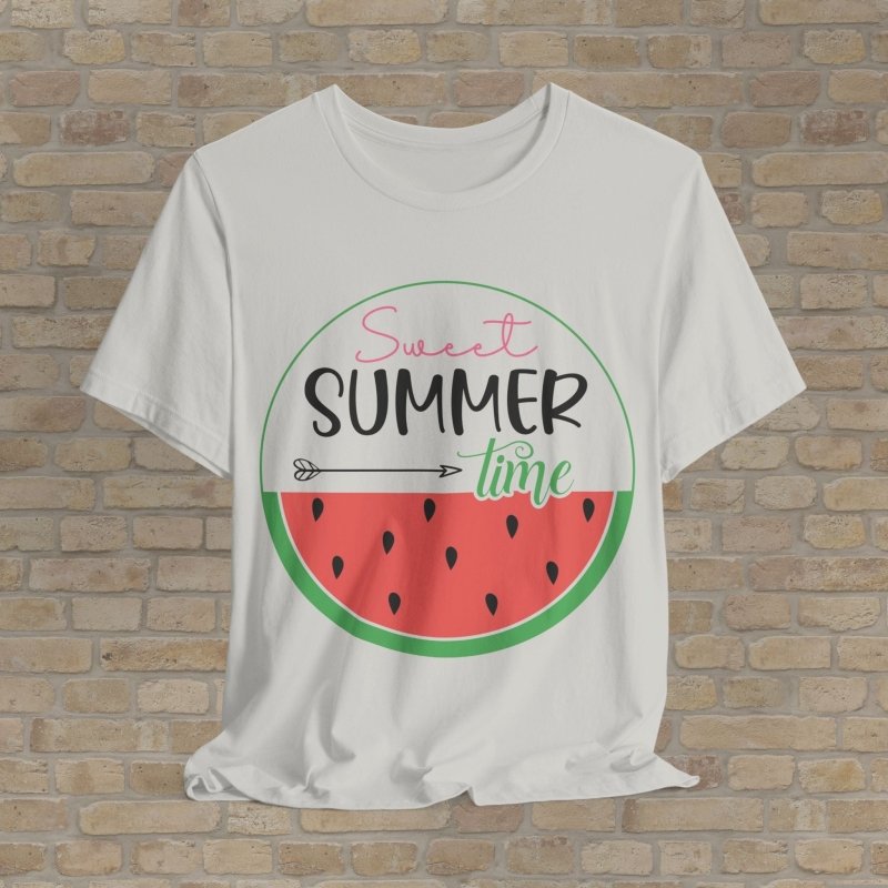 Mostly Text T-Shirts Sweet Summer Time Tee - Vibrant Styles