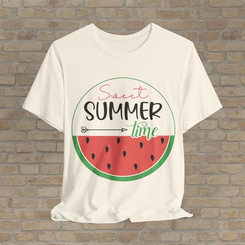 Mostly Text T-Shirts Sweet Summer Time Tee - Vibrant Styles