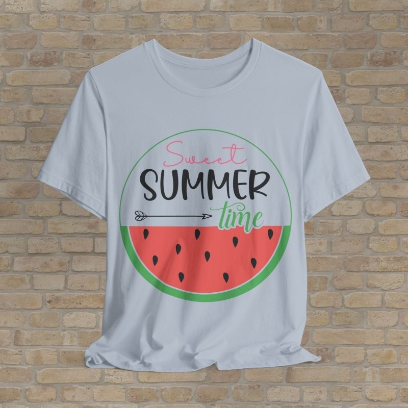 Mostly Text T-Shirts Sweet Summer Time Tee - Vibrant Styles