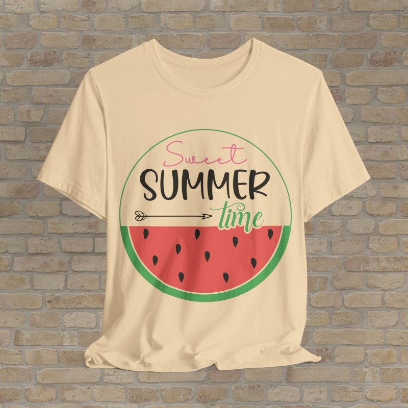 Mostly Text T-Shirts Sweet Summer Time Tee - Vibrant Styles