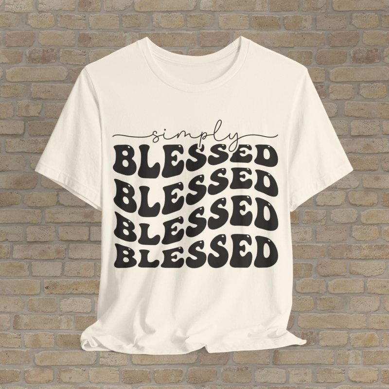 Text Only T-Shirts Triple Blessed Tee - Vibrant Styles