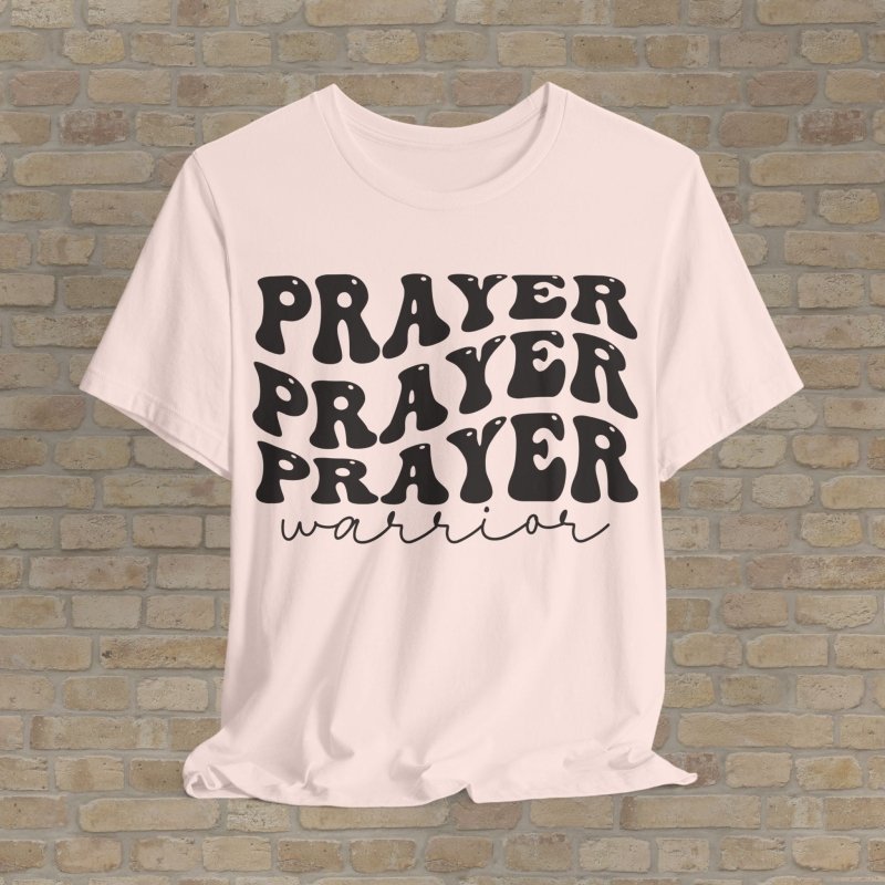 Text Only T-Shirts Warrior In Prayer Tee - Vibrant Styles