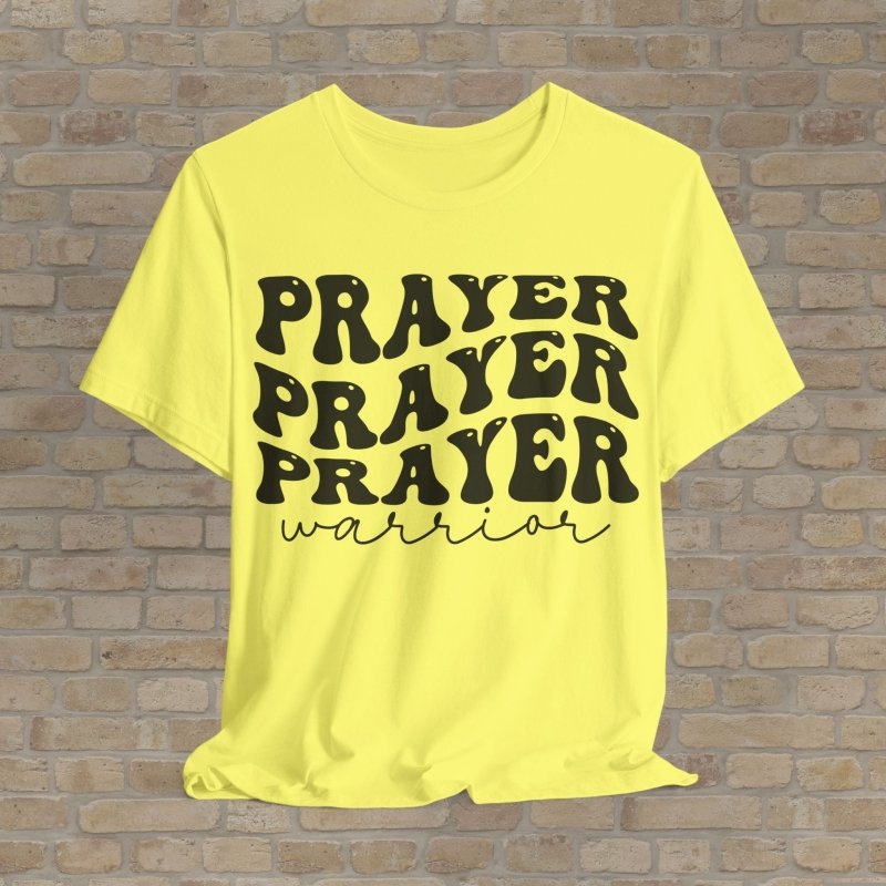 Text Only T-Shirts Warrior In Prayer Tee - Vibrant Styles