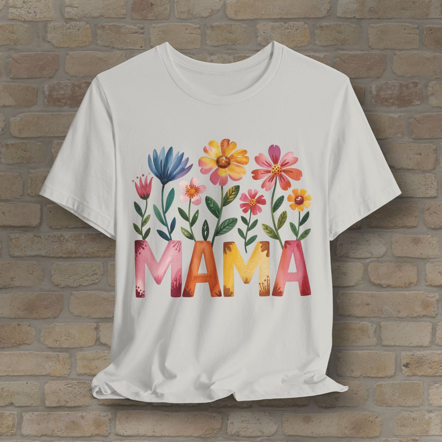 Graphic & Text T-Shirts Watercolor Garden Mama Tee - Vibrant Styles