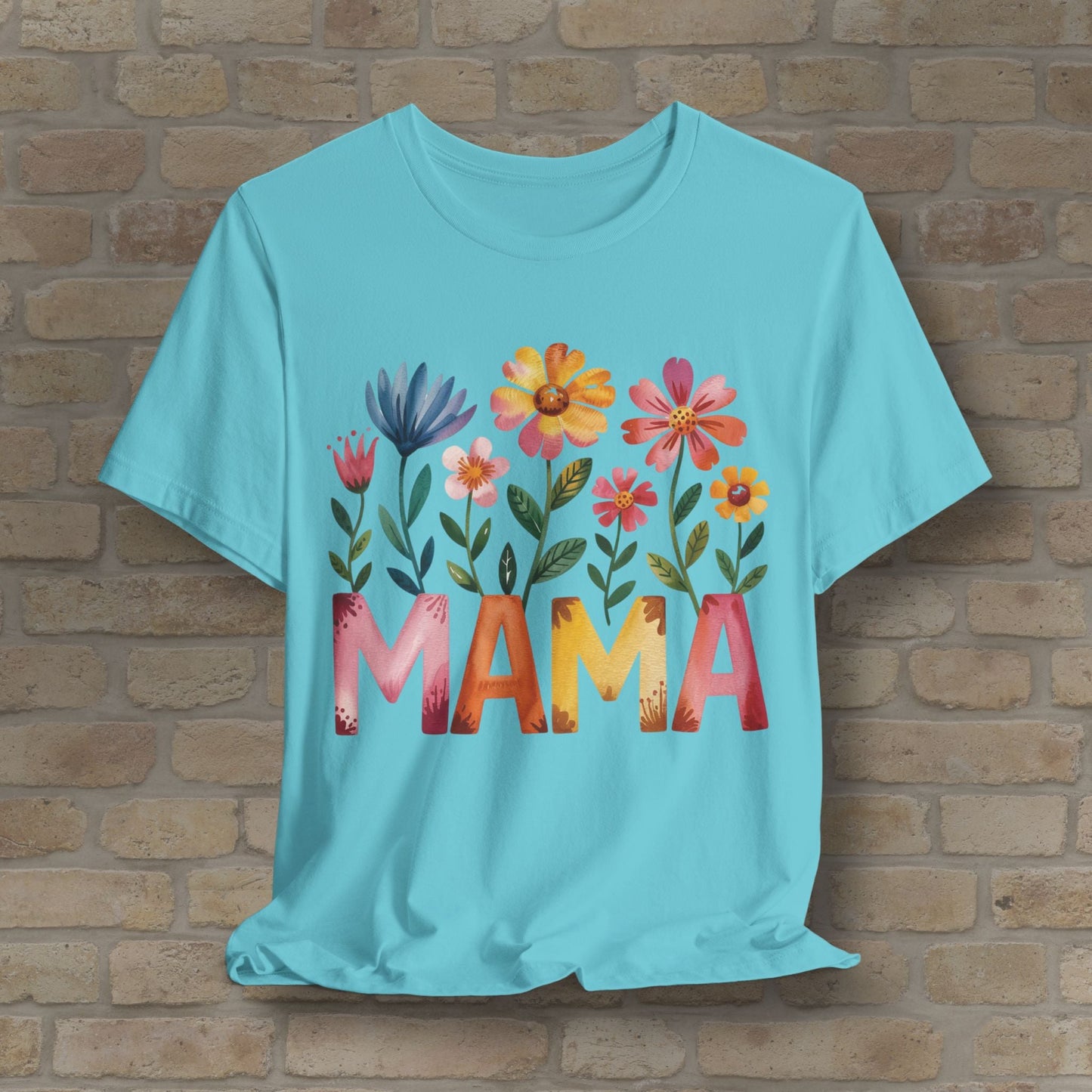 Graphic & Text T-Shirts Watercolor Garden Mama Tee - Vibrant Styles