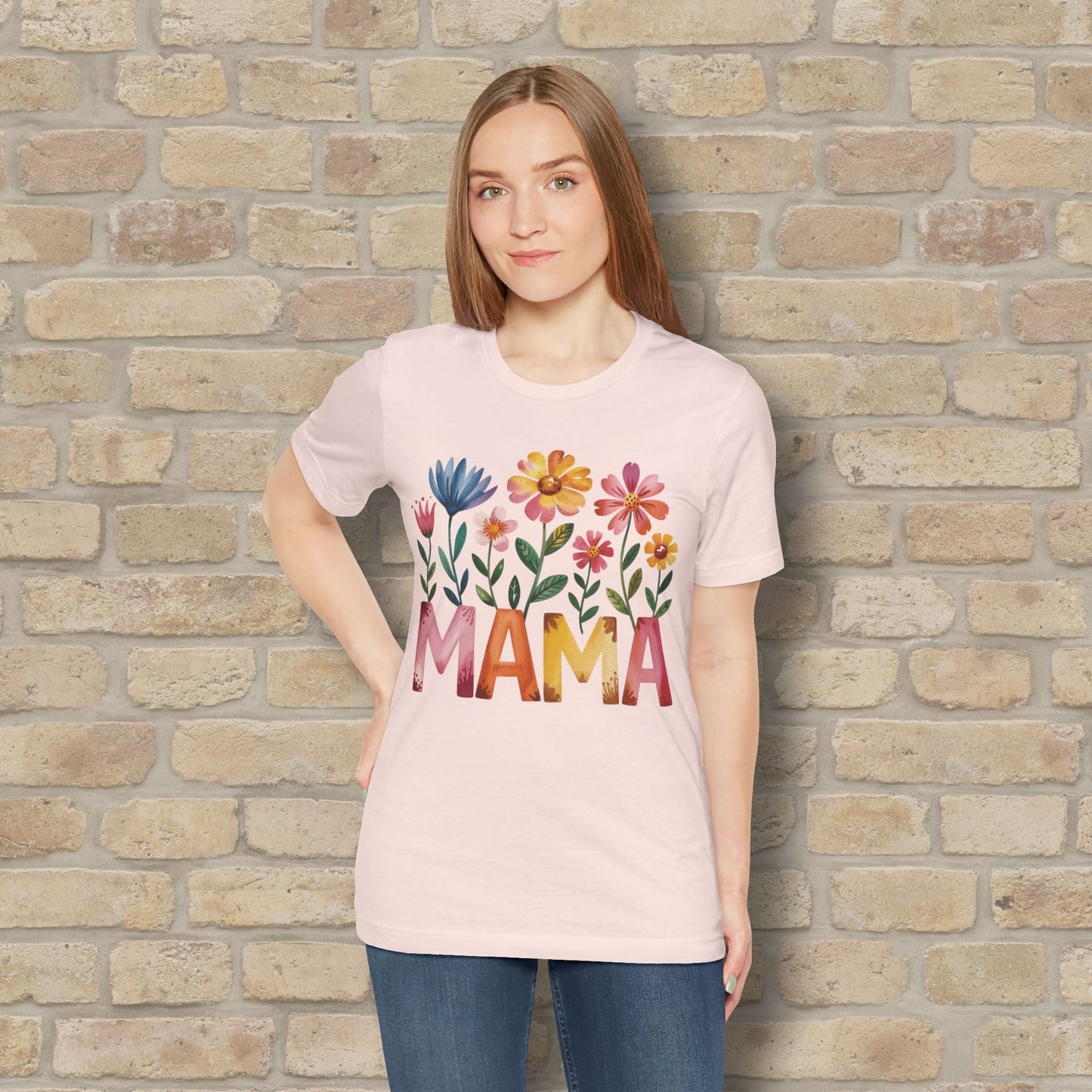 Graphic & Text T-Shirts Watercolor Garden Mama Tee - Vibrant Styles