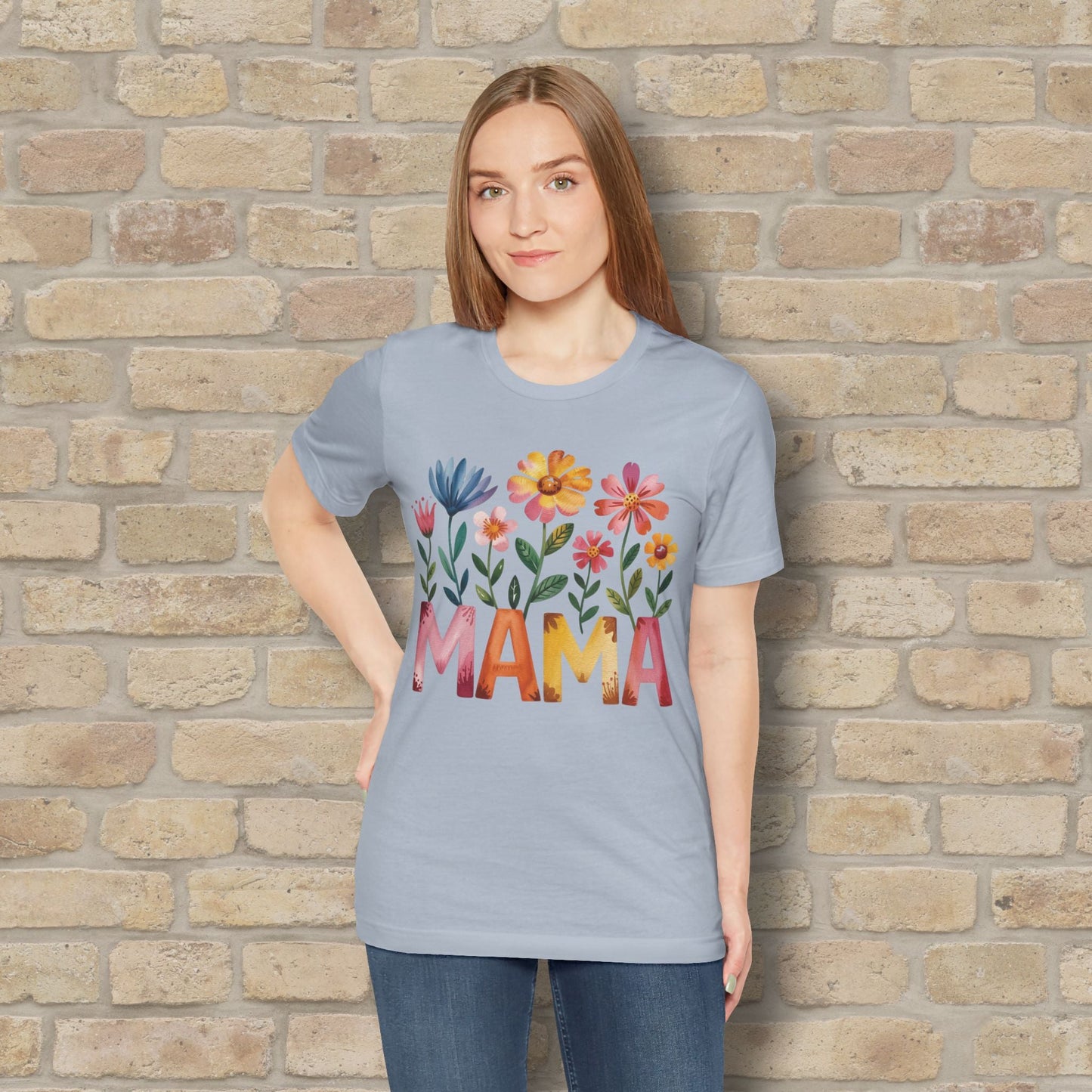 Graphic & Text T-Shirts Watercolor Garden Mama Tee - Vibrant Styles
