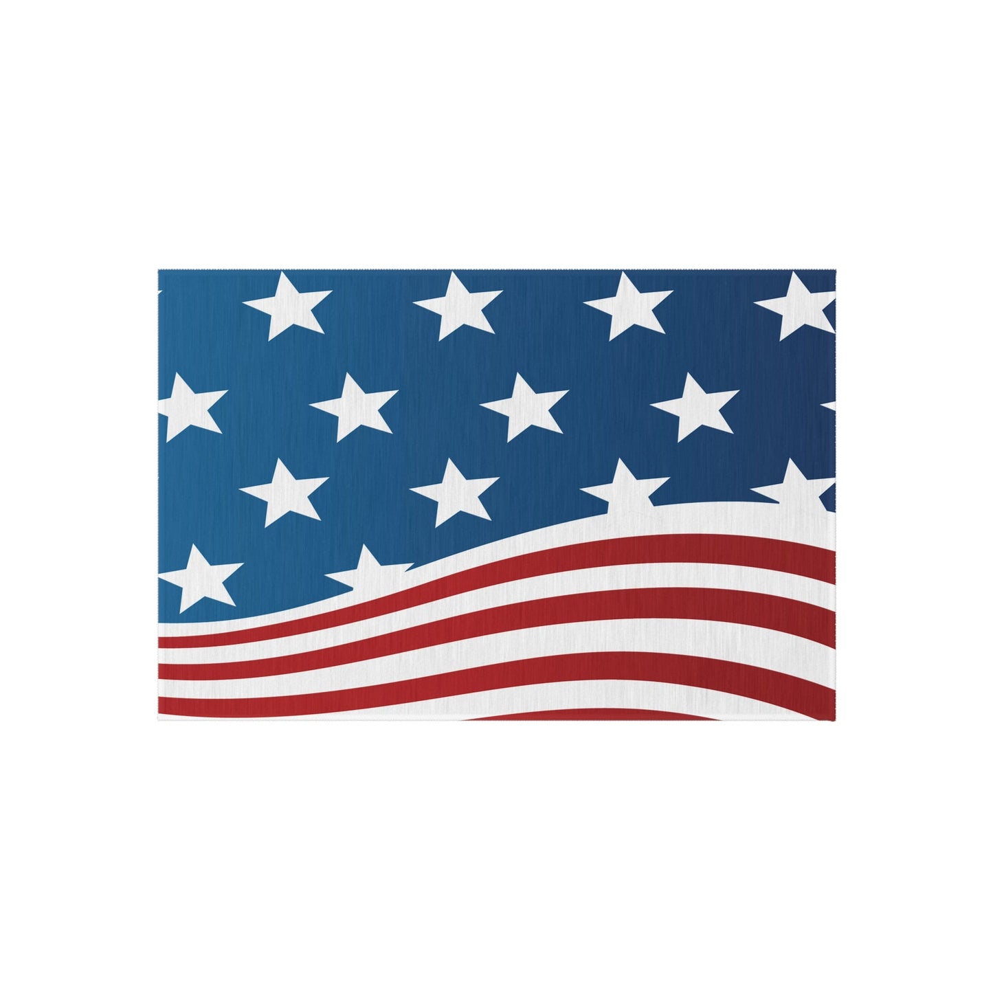 Home Decor Wave of Stars & Stripes Outdoor Rug - Vibrant Styles