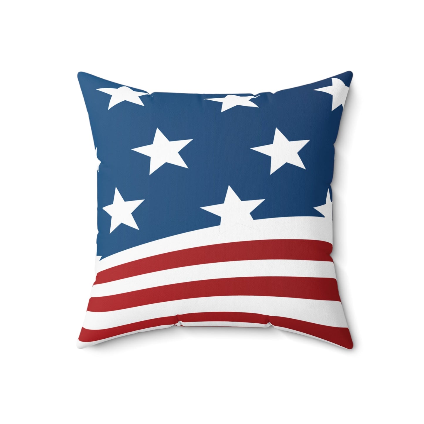 Wave of Stars & Stripes Square Pillow - Vibrant Styles