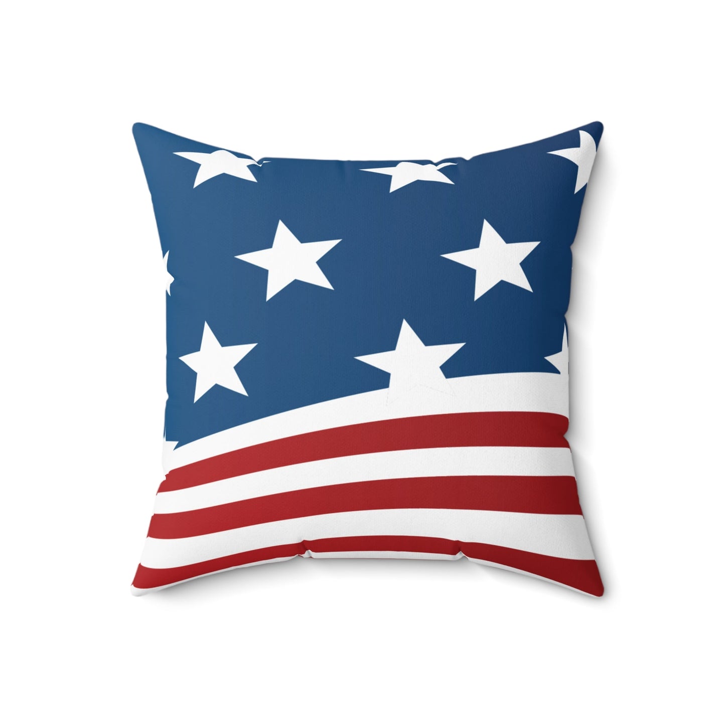 Wave of Stars & Stripes Square Pillow - Vibrant Styles