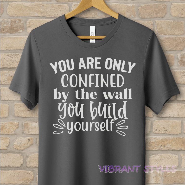 Text Only T-Shirts Why Confine Yourself Tee - Vibrant Styles