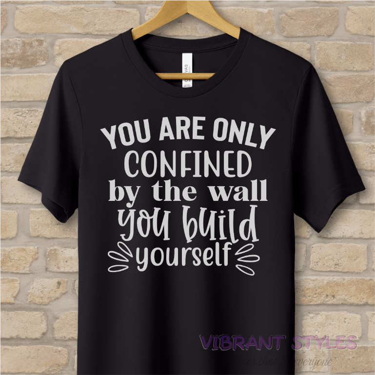 Text Only T-Shirts Why Confine Yourself Tee - Vibrant Styles