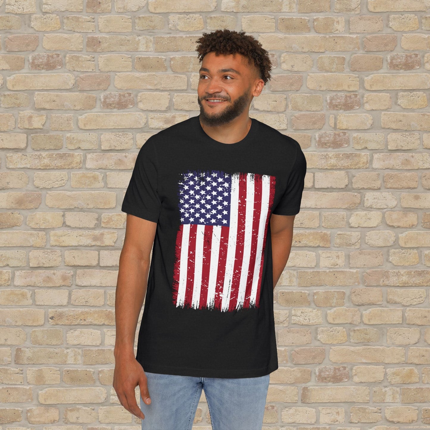 Graphic Only T-Shirt Worn But Standing For Freedom Tee - Vibrant Styles