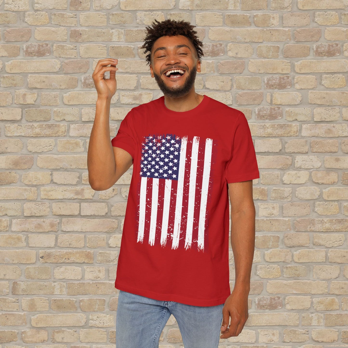 Graphic Only T-Shirt Worn But Standing For Freedom Tee - Vibrant Styles