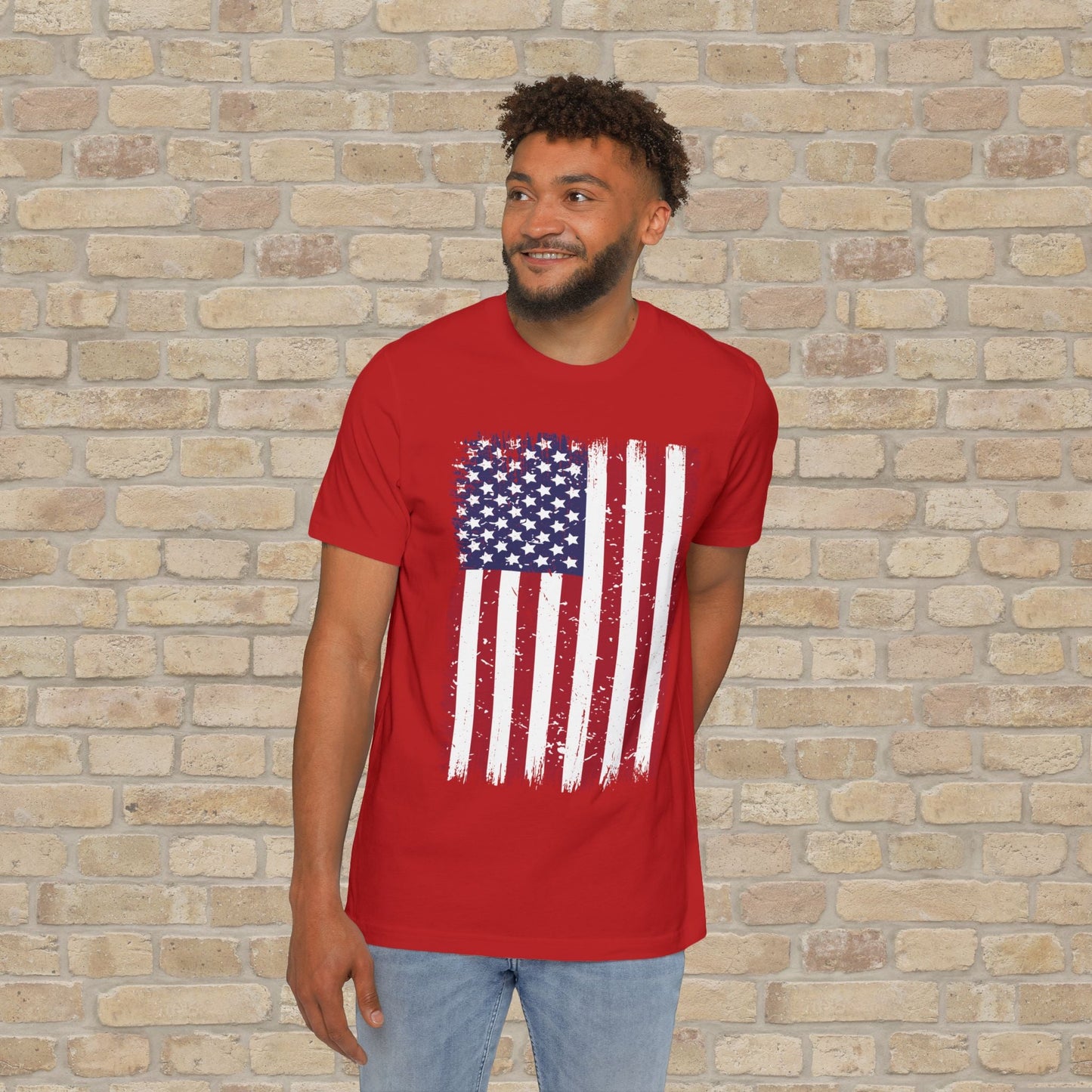 Graphic Only T-Shirt Worn But Standing For Freedom Tee - Vibrant Styles