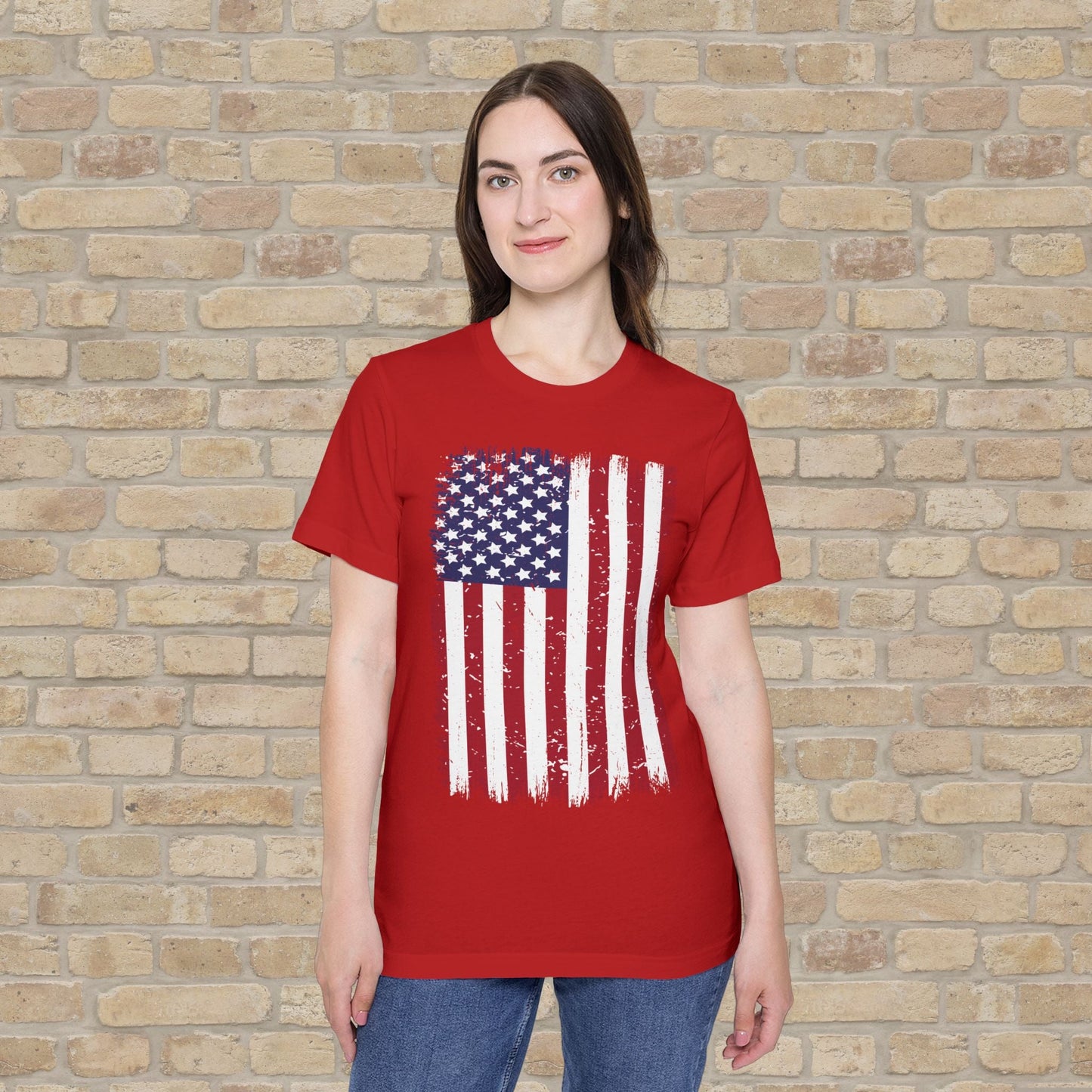 Graphic Only T-Shirt Worn But Standing For Freedom Tee - Vibrant Styles