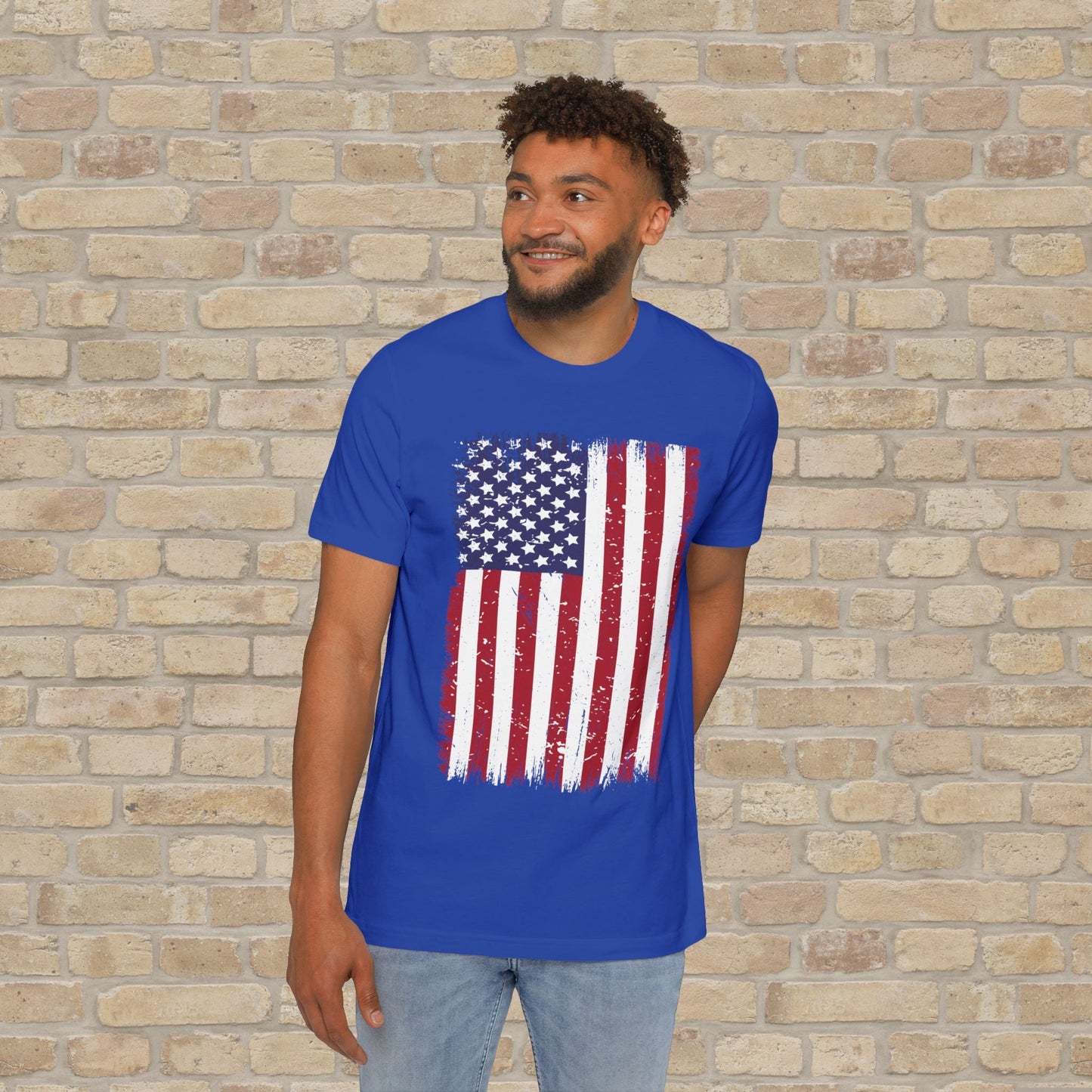 Graphic Only T-Shirt Worn But Standing For Freedom Tee - Vibrant Styles