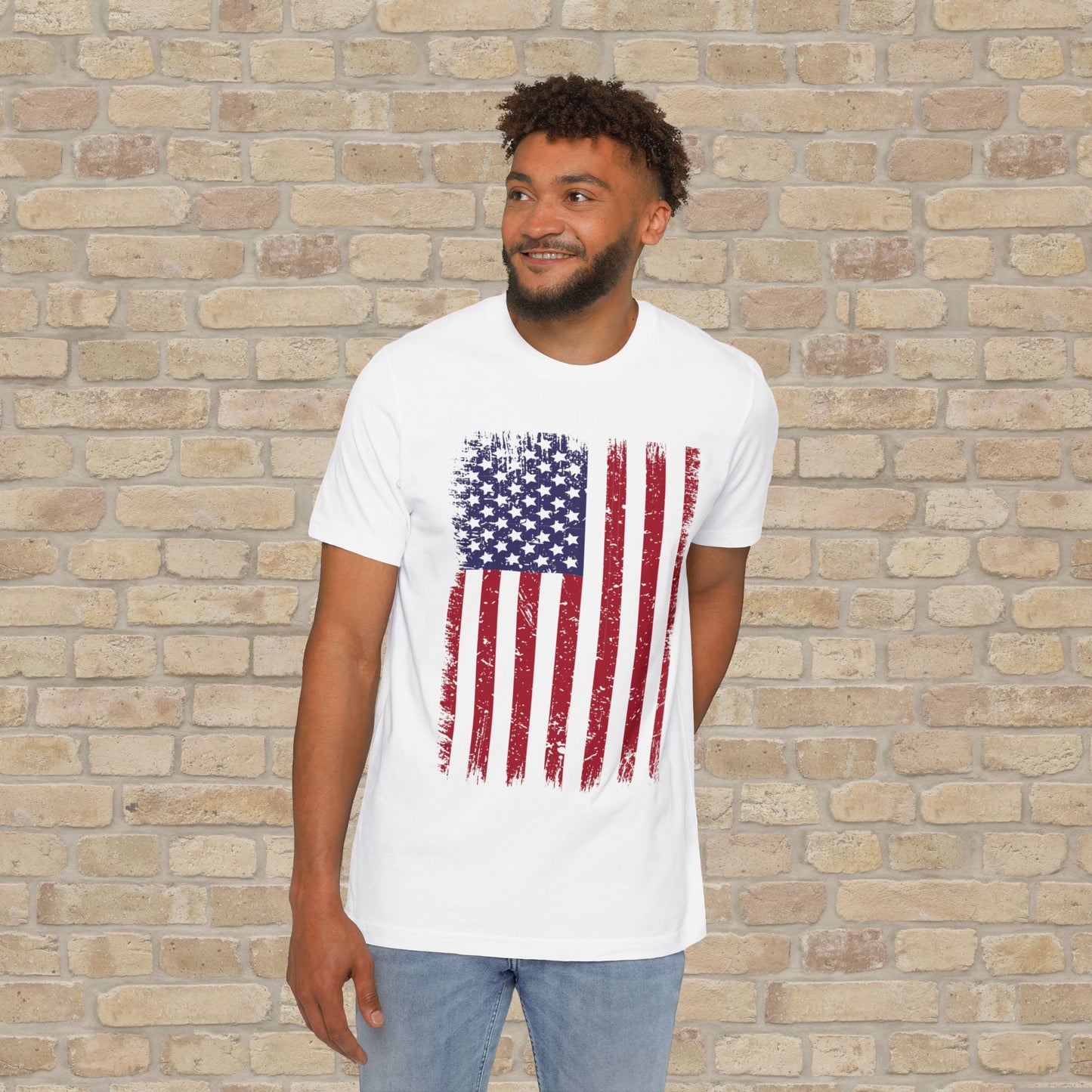 Graphic Only T-Shirt Worn But Standing For Freedom Tee - Vibrant Styles