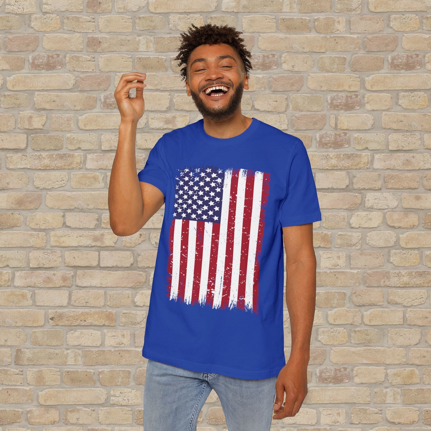 Graphic Only T-Shirt Worn But Standing For Freedom Tee - Vibrant Styles