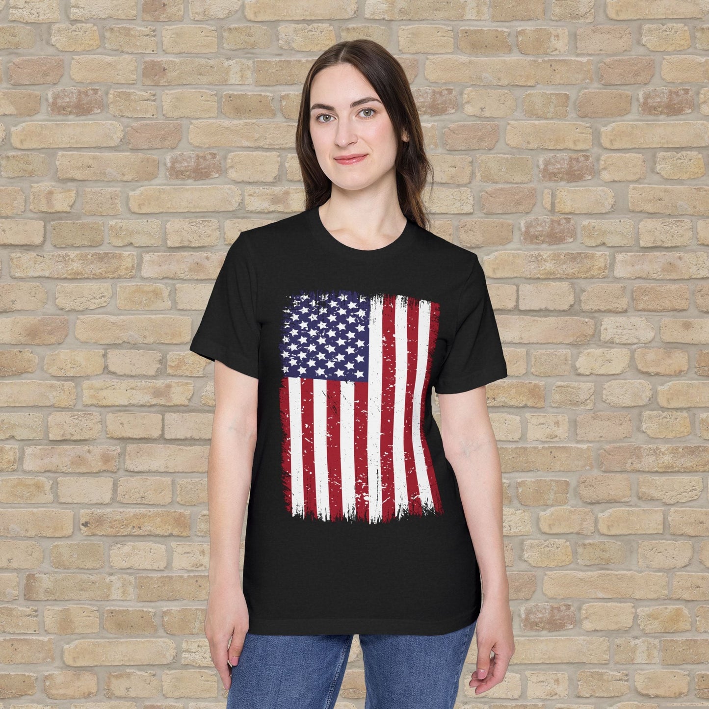 Graphic Only T-Shirt Worn But Standing For Freedom Tee - Vibrant Styles
