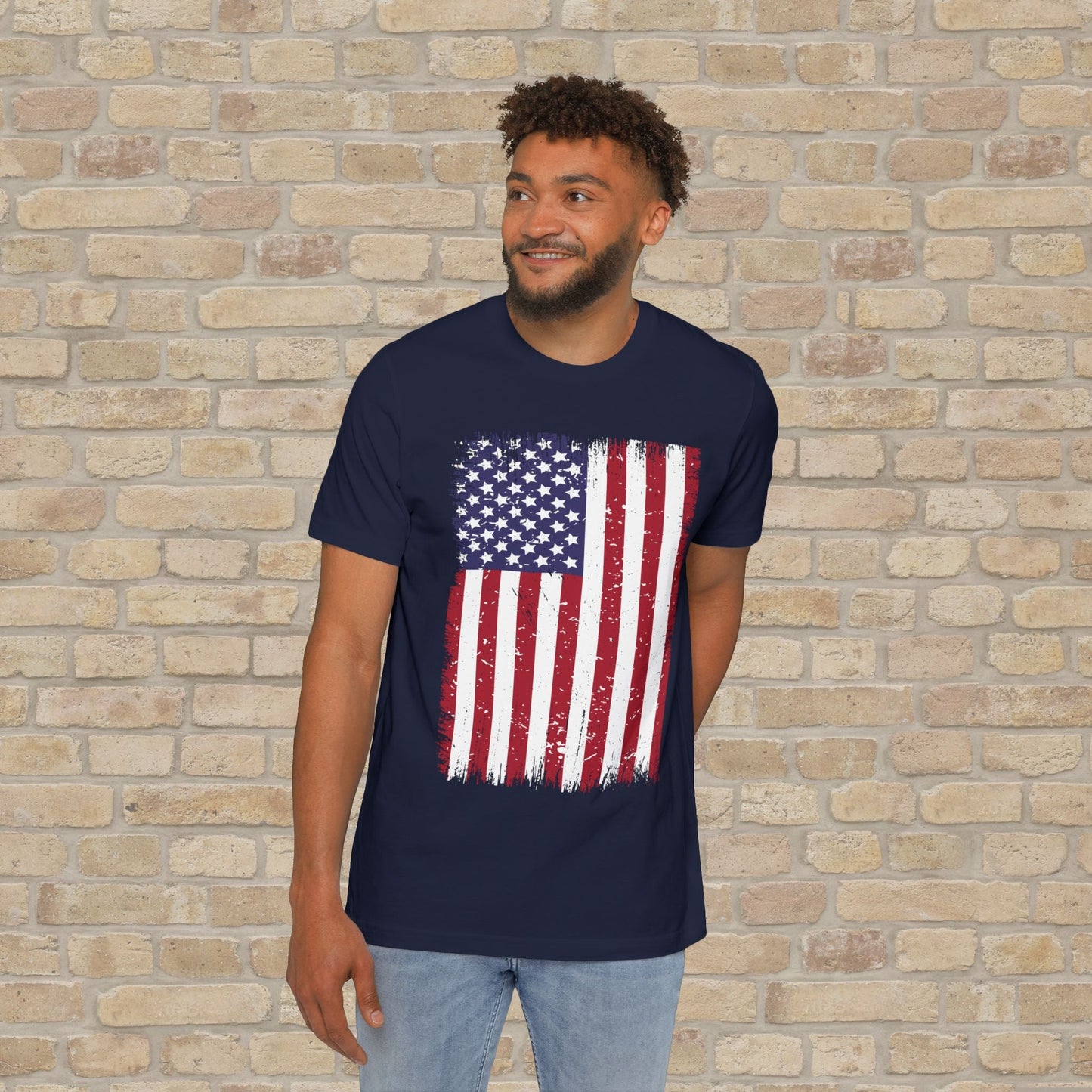 Graphic Only T-Shirt Worn But Standing For Freedom Tee - Vibrant Styles