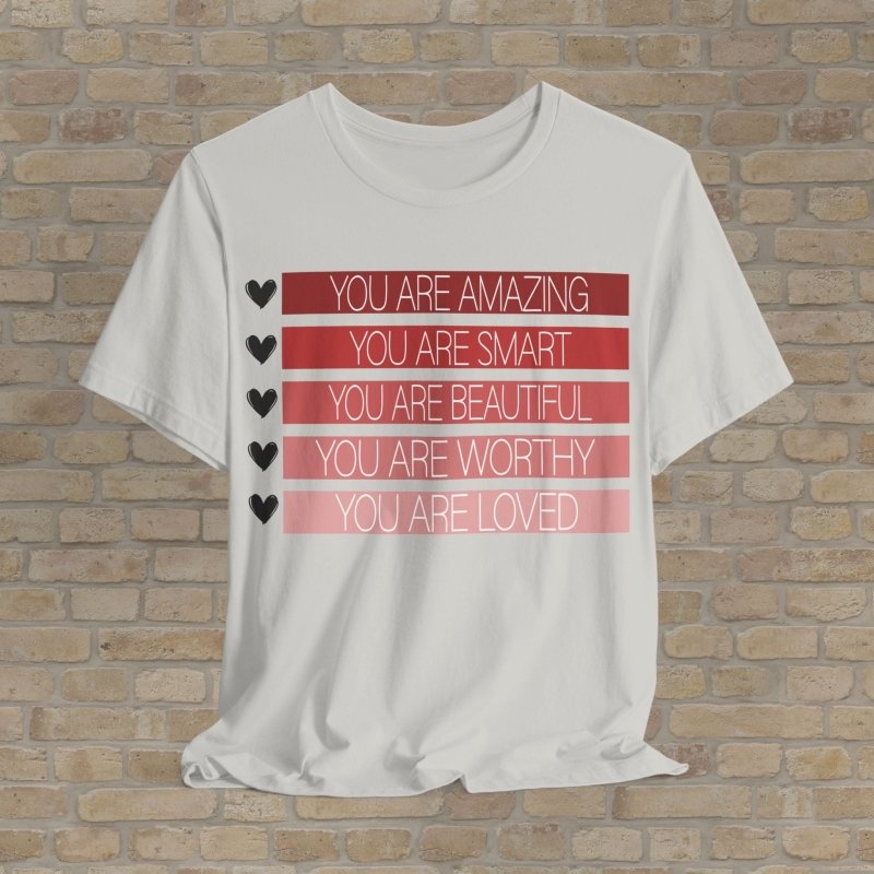 Graphic & Text T-Shirts Worthy Reminders Tee - Vibrant Styles