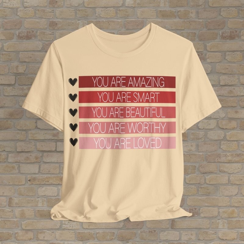 Graphic & Text T-Shirts Worthy Reminders Tee - Vibrant Styles