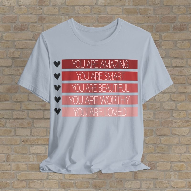 Graphic & Text T-Shirts Worthy Reminders Tee - Vibrant Styles