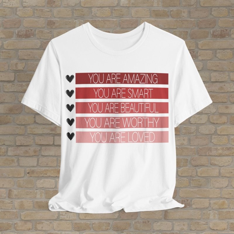 Graphic & Text T-Shirts Worthy Reminders Tee - Vibrant Styles