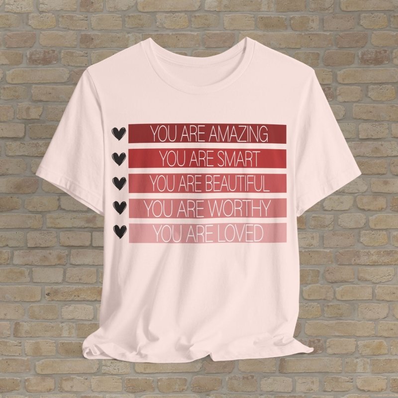 Graphic & Text T-Shirts Worthy Reminders Tee - Vibrant Styles