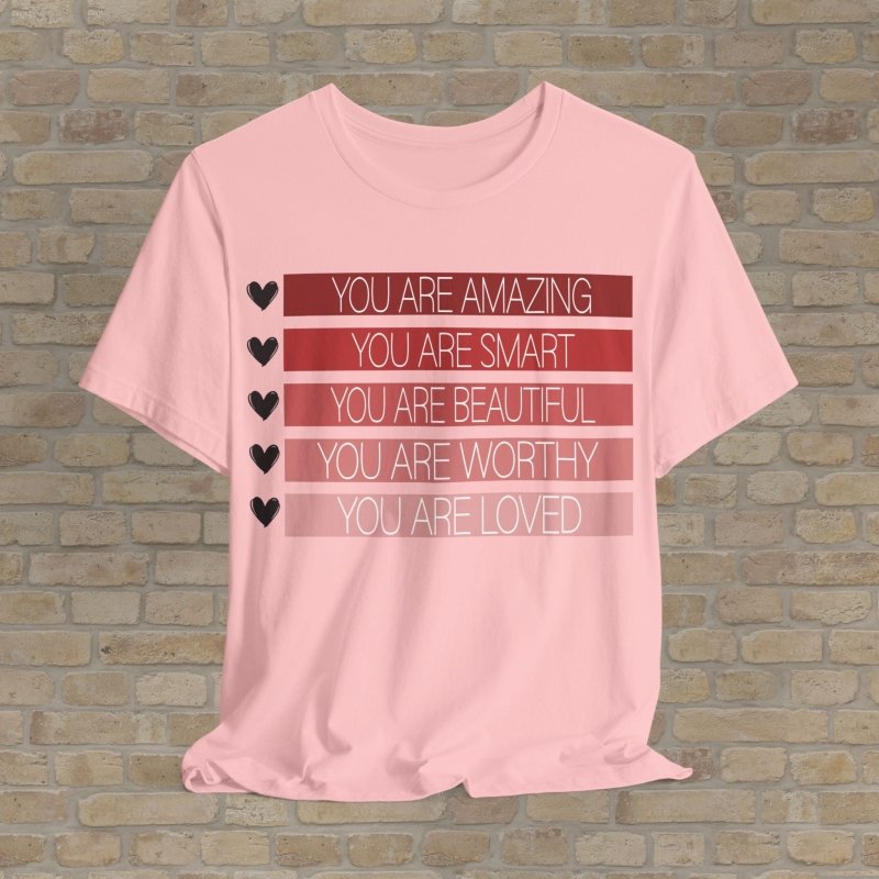 Graphic & Text T-Shirts Worthy Reminders Tee - Vibrant Styles