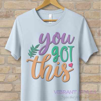 Mostly Text T-Shirts You Got This Tee - Vibrant Styles